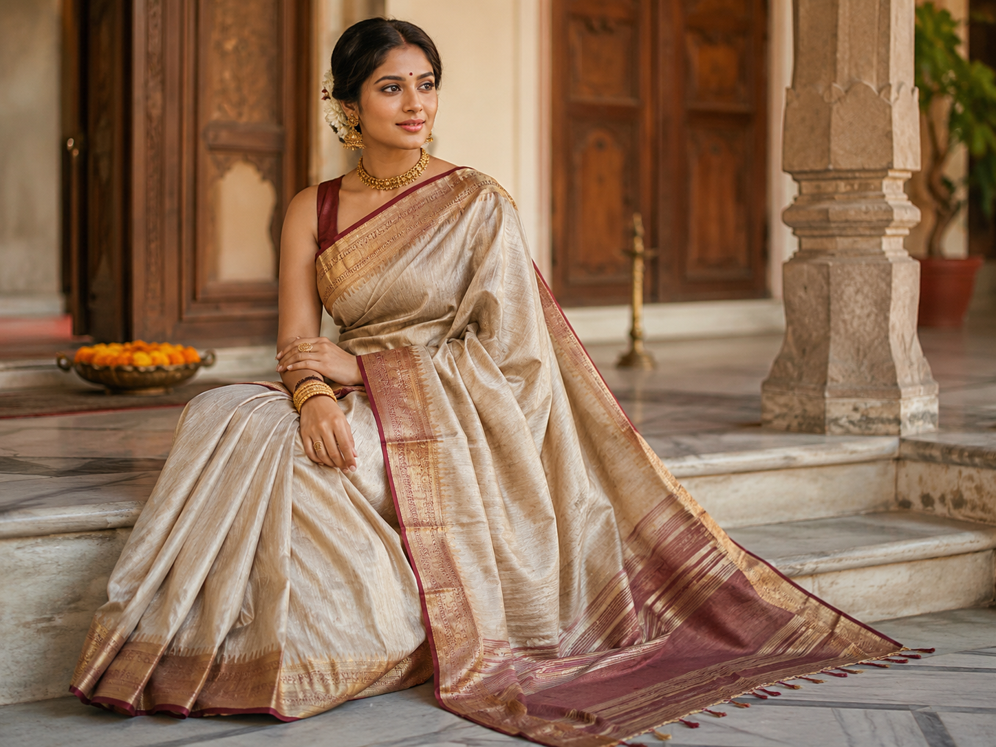 Matka Silk Saree